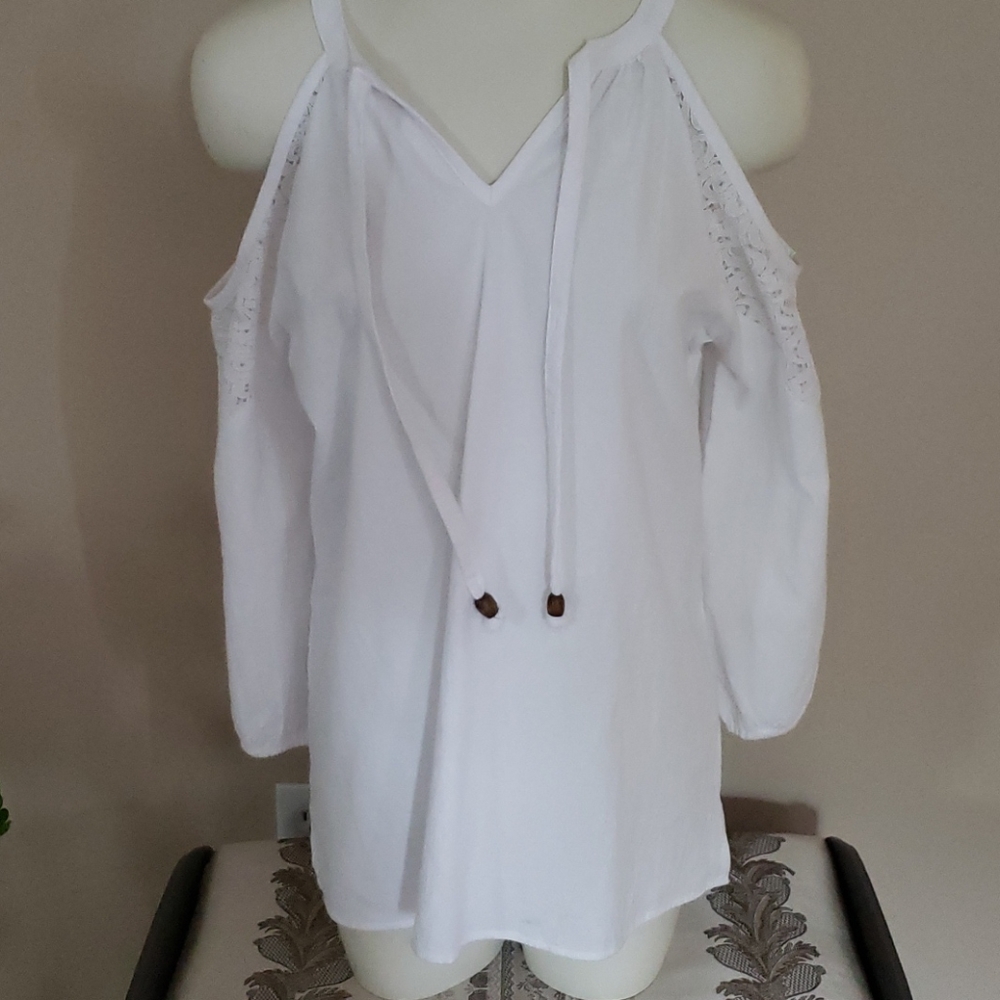 Cold shoulder blouse